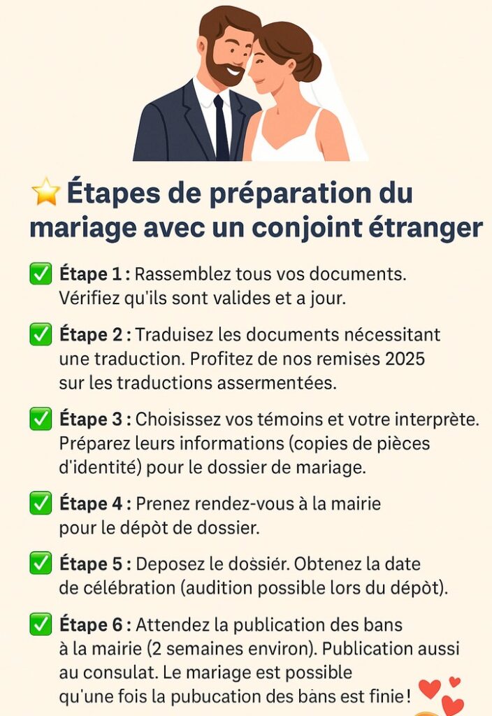 Mariage avec un étranger en France