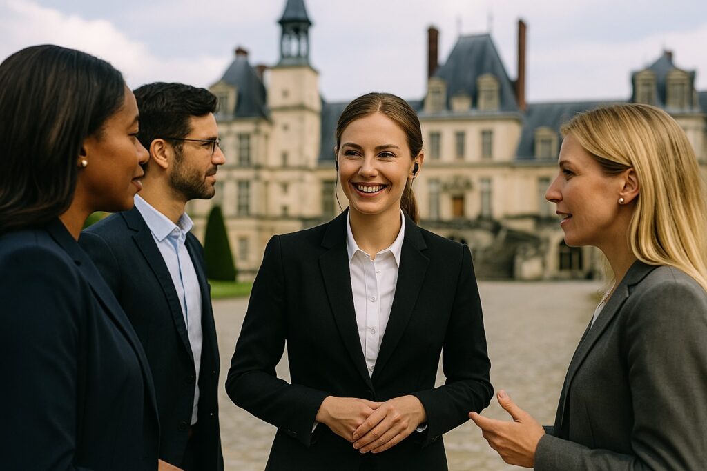 Interprète anglais et espagnol professionnel intervenant dans la Seine et Marne, Sénart, Fontainebleau, Val d'Europe et Disneyland de Paris