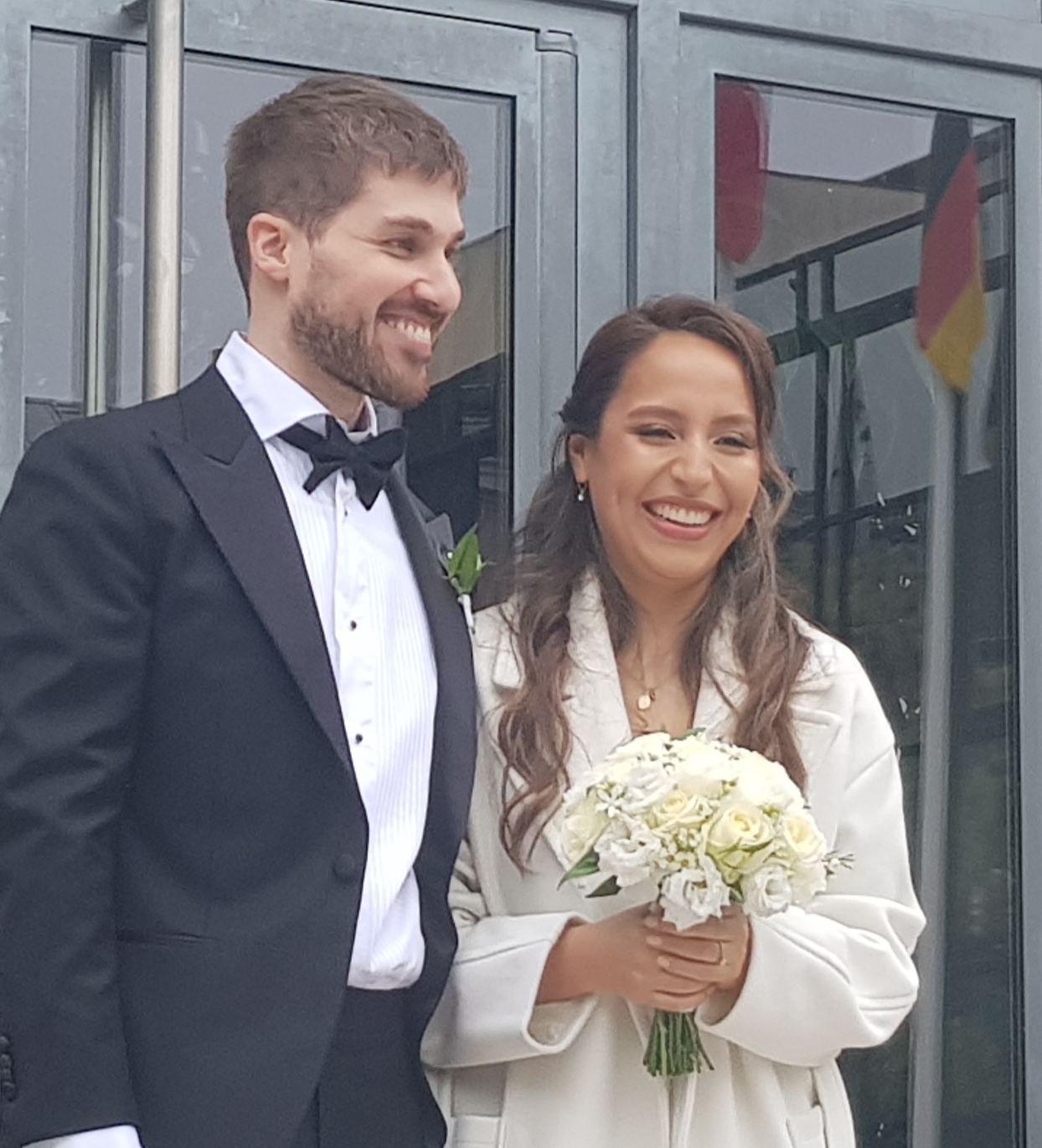 Couple franco-&eacute;tranger lors d'une audition mariage en mairie