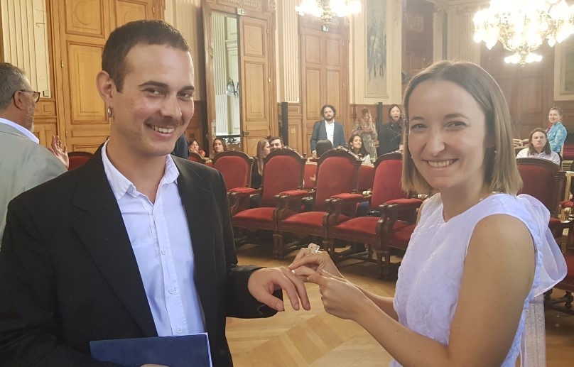 Thierry et Anna - mariage franco russe avec interpr&egrave;te &agrave; la mairie du 13eme 